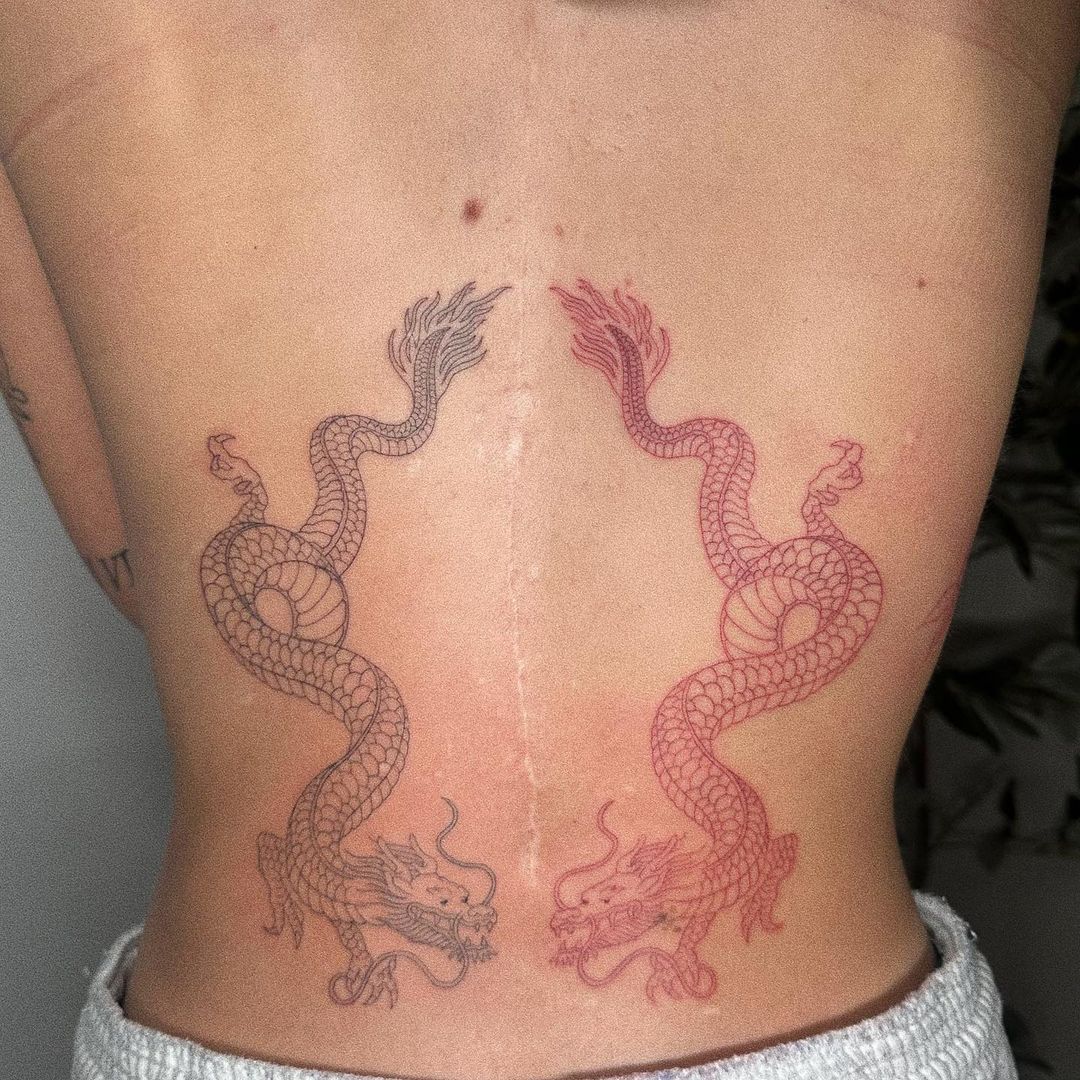 tatuaje de dragones