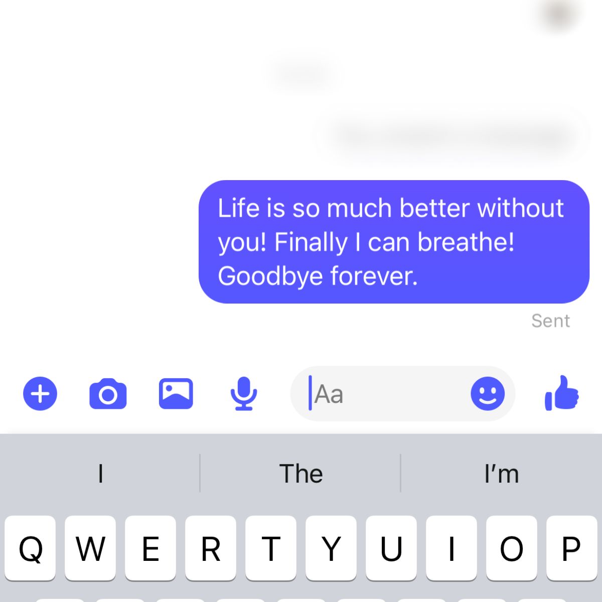 goodbye message