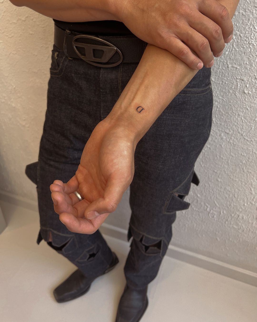 tatuaje de letra simple