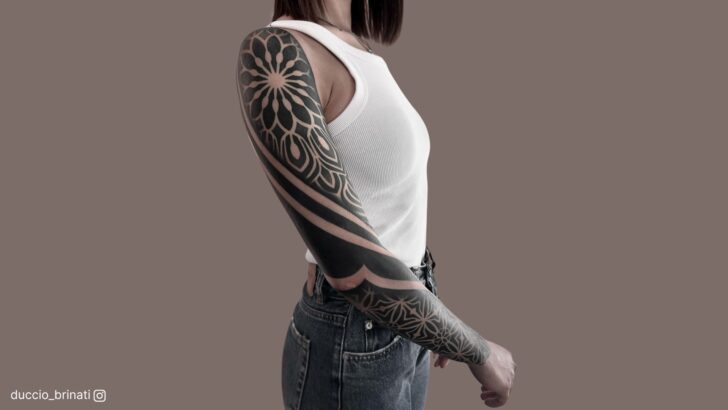 20 Geometric Sleeve Tattoos That Will Leave You Breathless