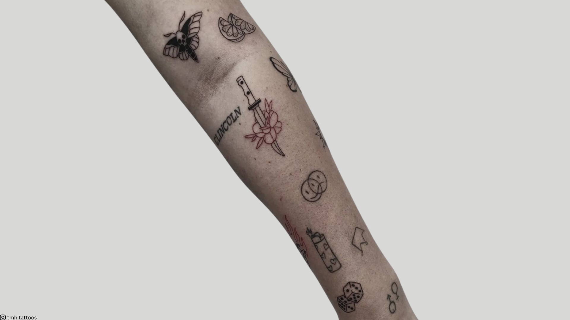 tatuaje de manga patchwork