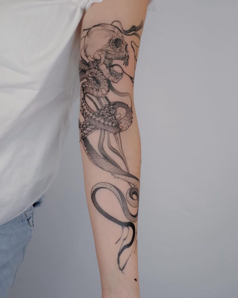 Abstract Arm Tattoo