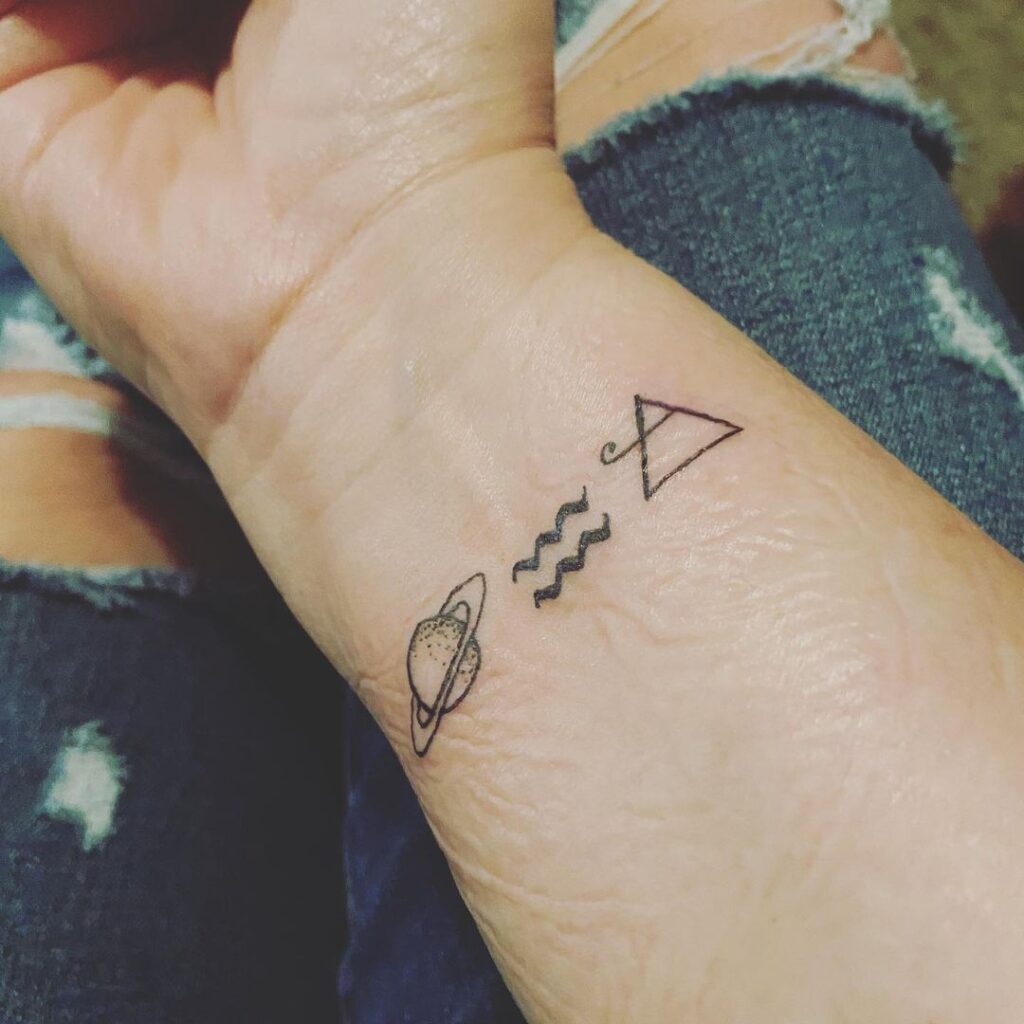 Age Of The Aquarius Wrist Tattoo