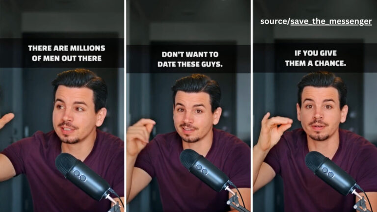 man explaining attraction