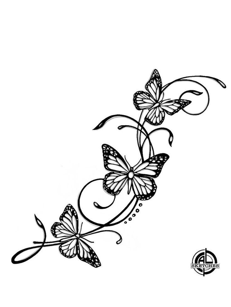 Tatuaje de mariposas