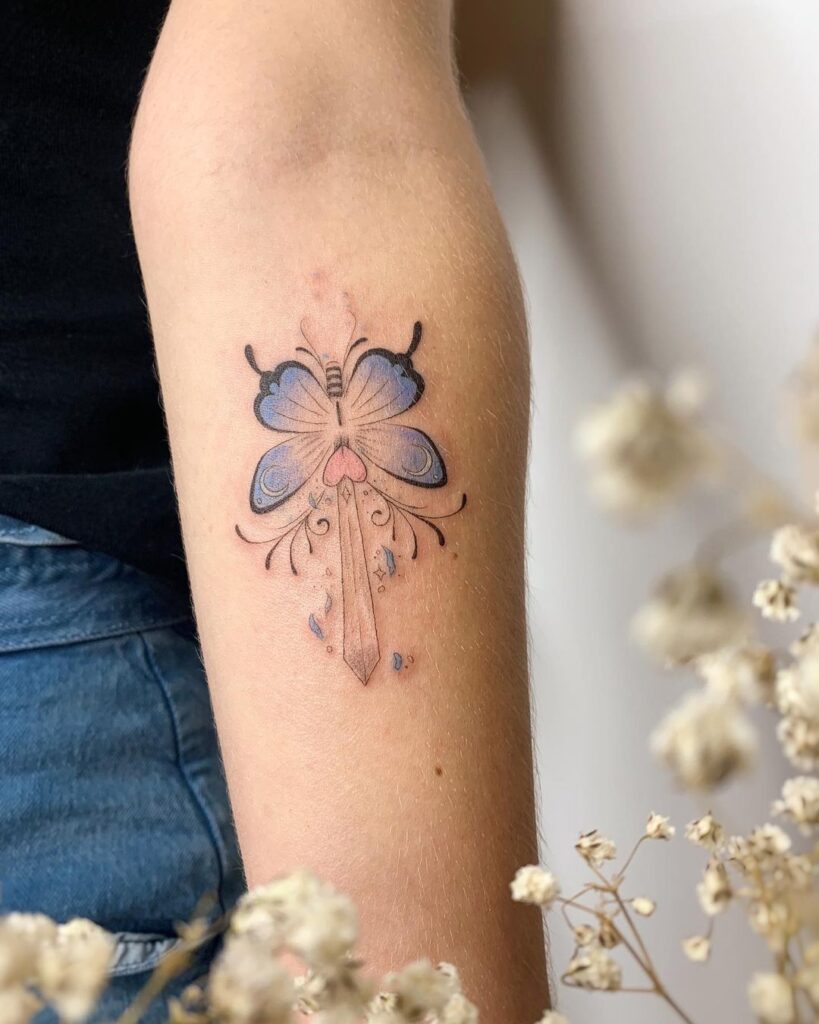 Tatuaggio a farfalla