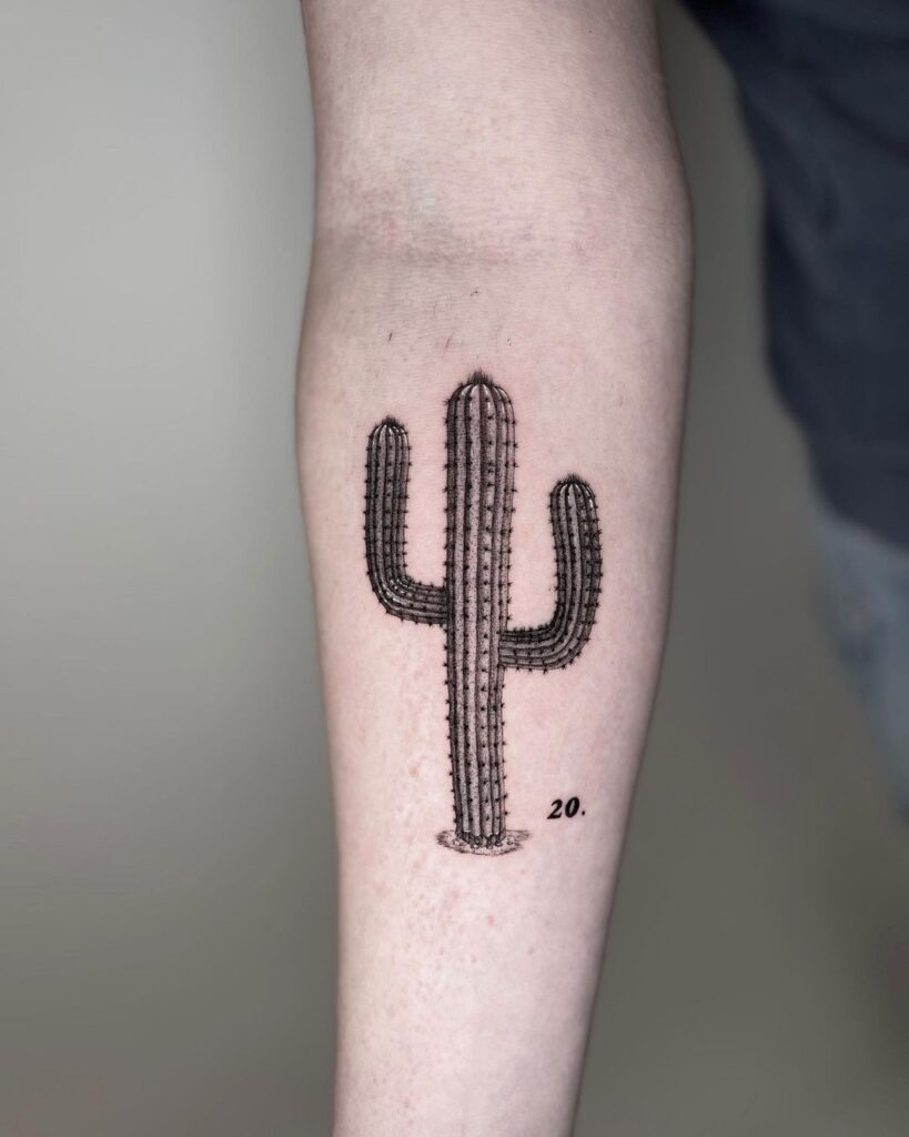 Tatuaje de cactus