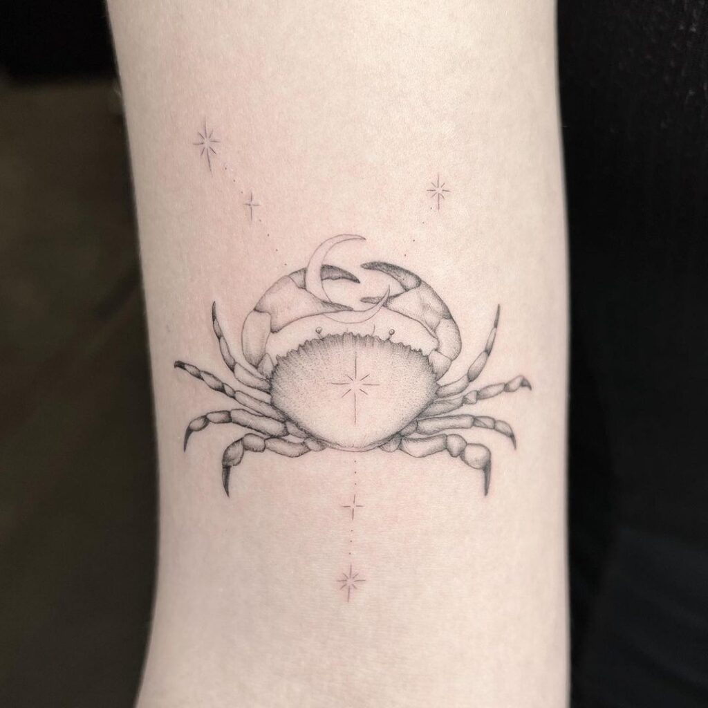 Tatuaggio dello zodiaco del Cancro