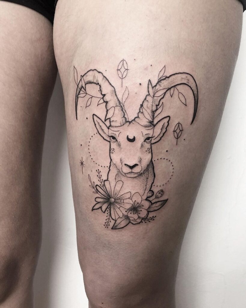 Capricorno Zodiac Inkwork