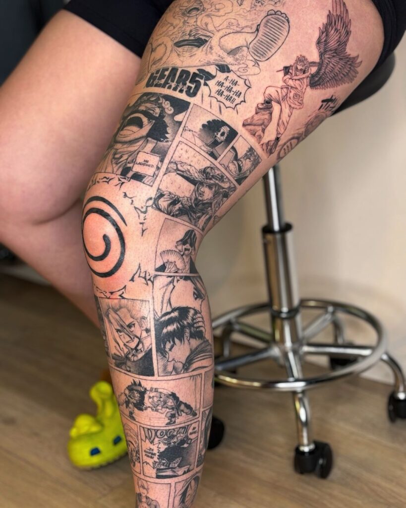 Manga Leg Sleeve Ink