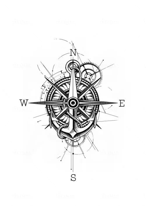 Compass Tattoo