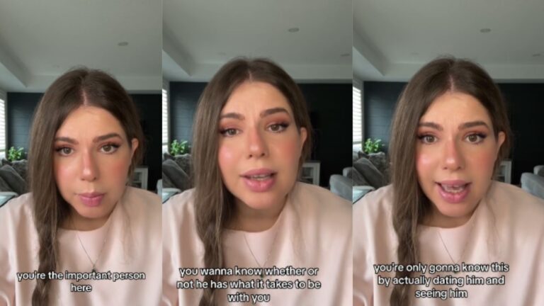 woman talks about dating coach
