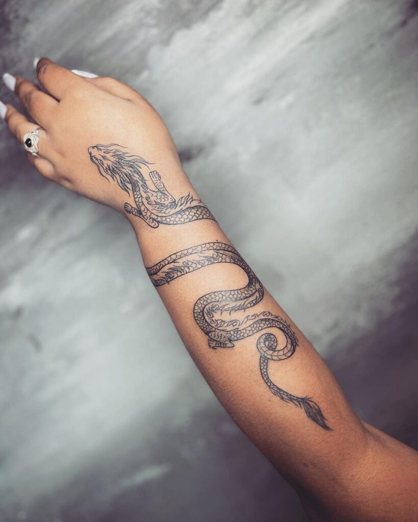 Dragon Arm Tattoo