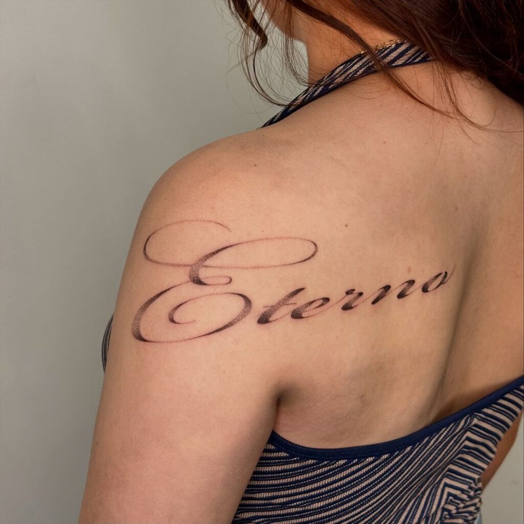 Tatuaggio Eterno Dot Work Script