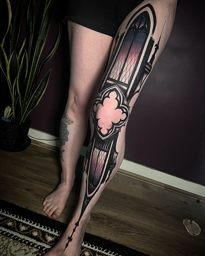 Goth Leg Sleeve Ink