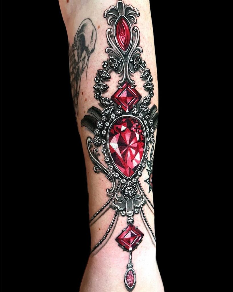 Gothic Style Arm Tattoo