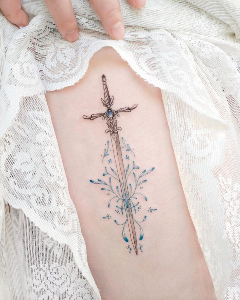 Knight Sword Tattoo