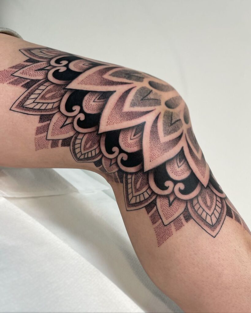 Mandala Dot Work Tattoo