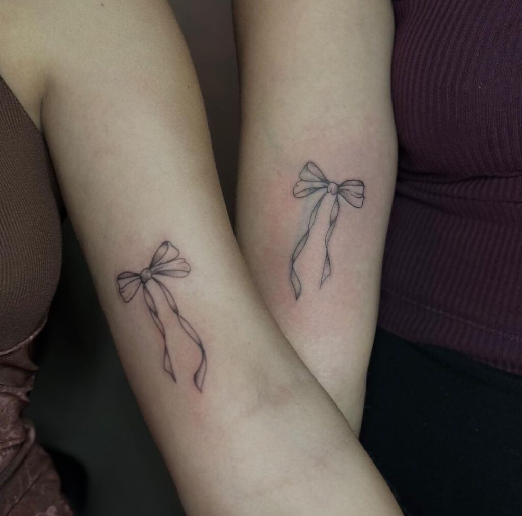 Matching Bows Tattoo