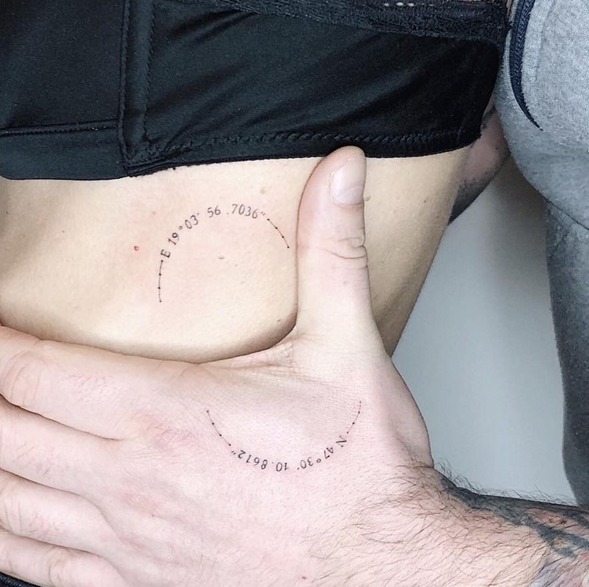 Matching Coordinates Tattoo