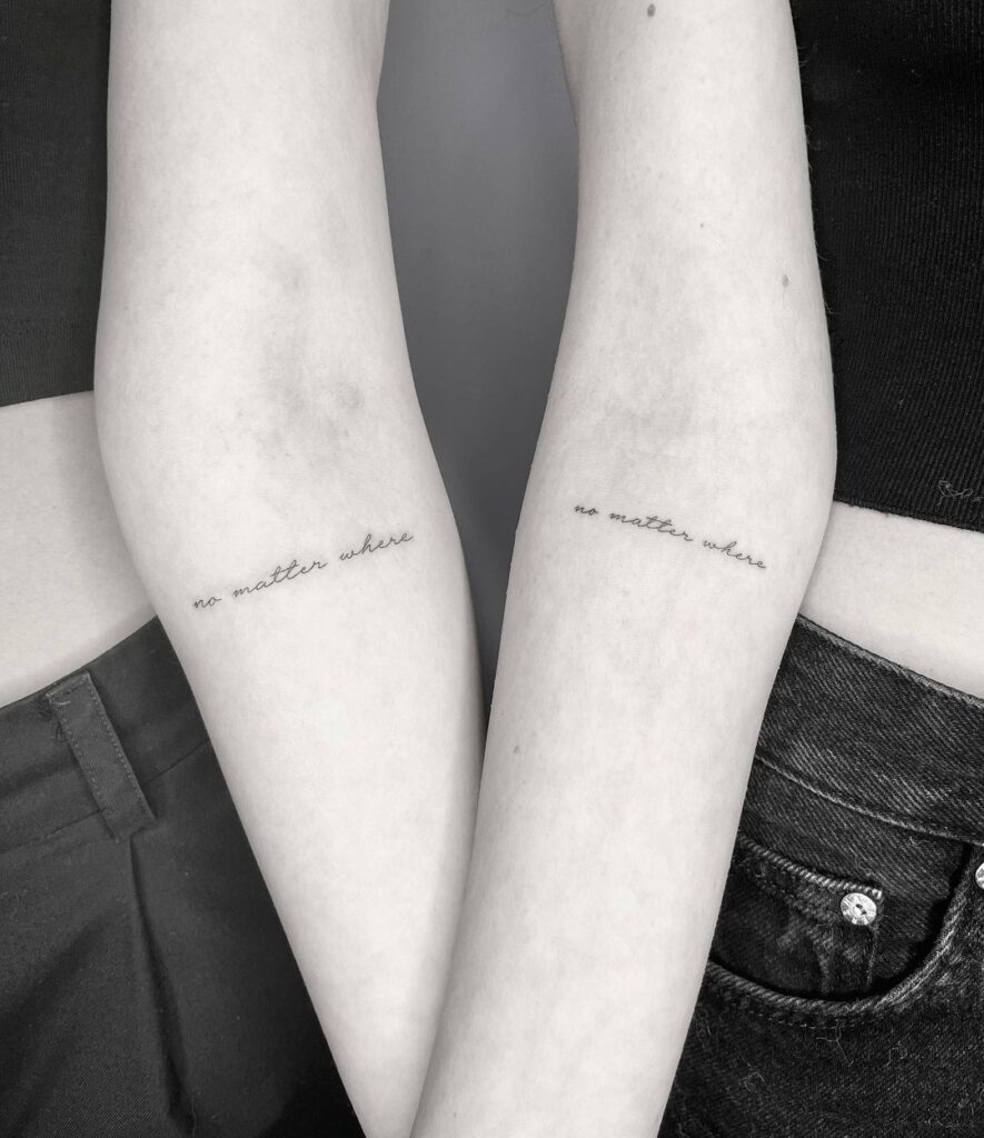 Matching Quotes Tattoo