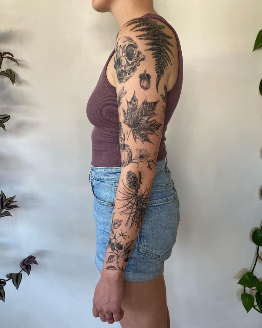 22 Fabulous Patchwork Sleeve Tattoos That Tell Your Story Piece By Piece