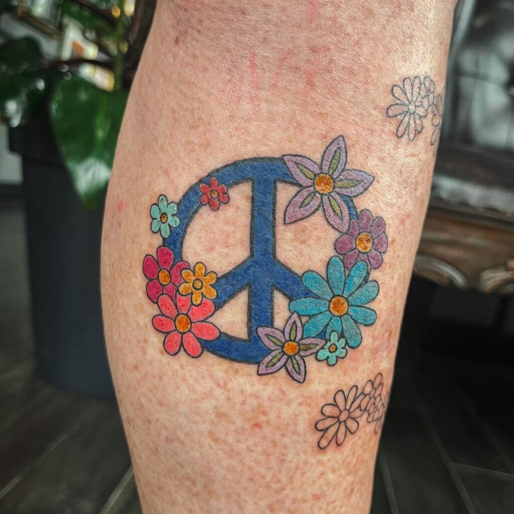 Tatuagem Peace Vibes