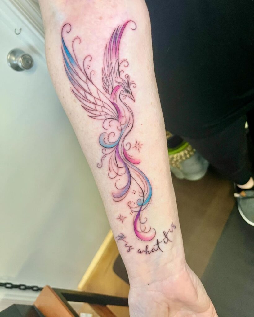 Phoenix Watercolor Tattoo