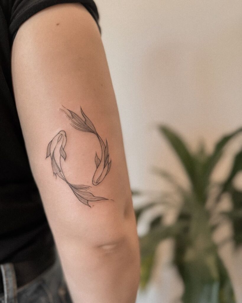 Pisces Feminine Tattoo