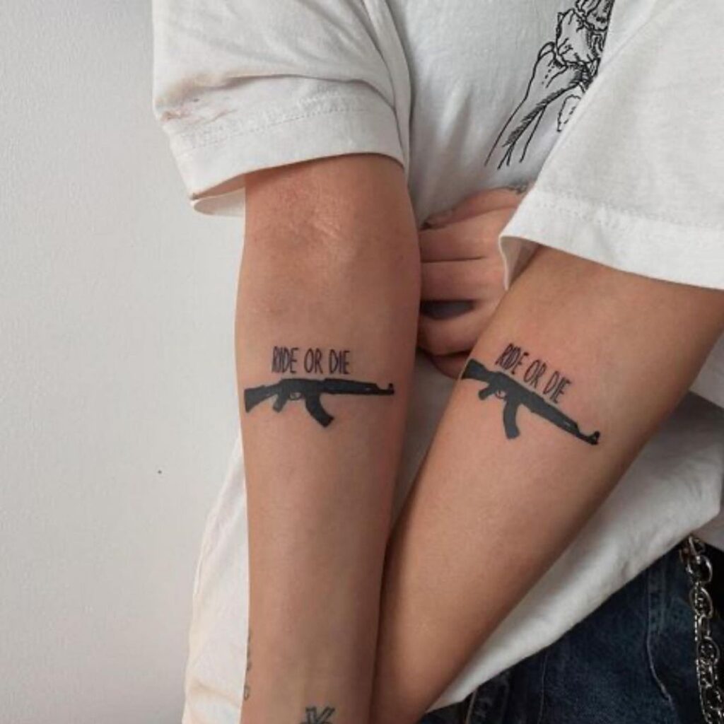 Ride Or Die Matching Tattoo