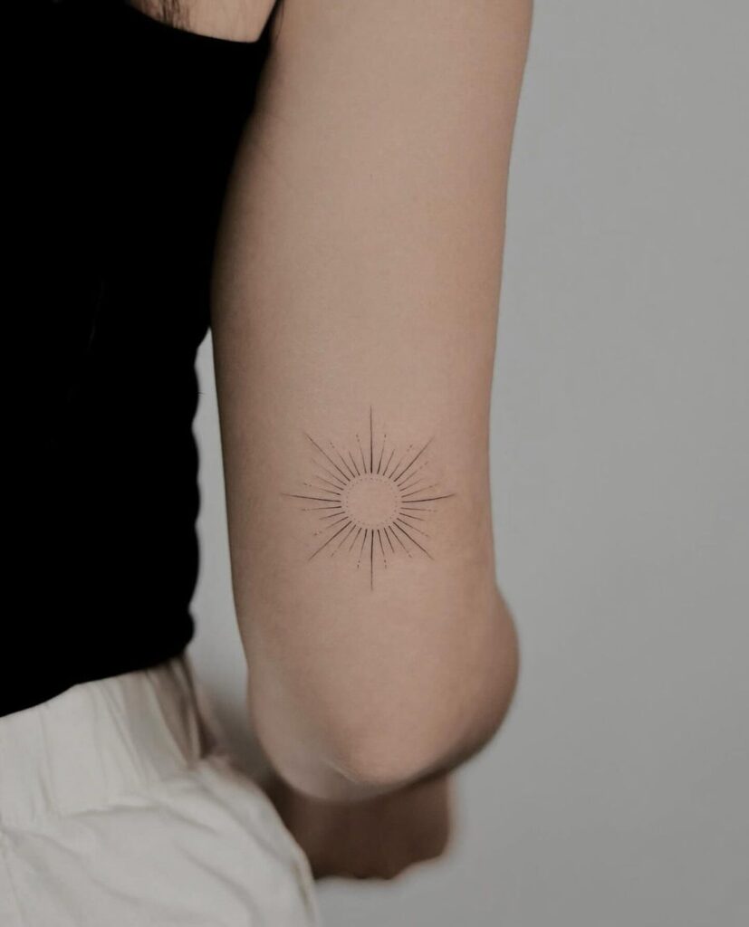 Tatuaje del sol