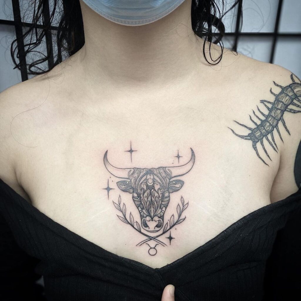 Tatuaje del zodiaco Tauro