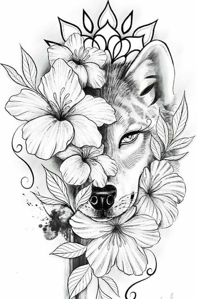 Tatuaje de lobo