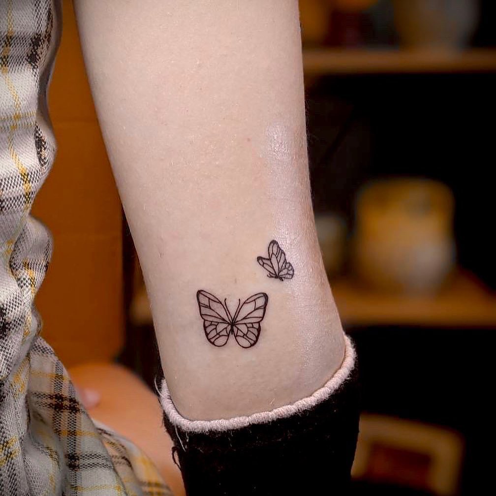 tatuaje de mariposas
