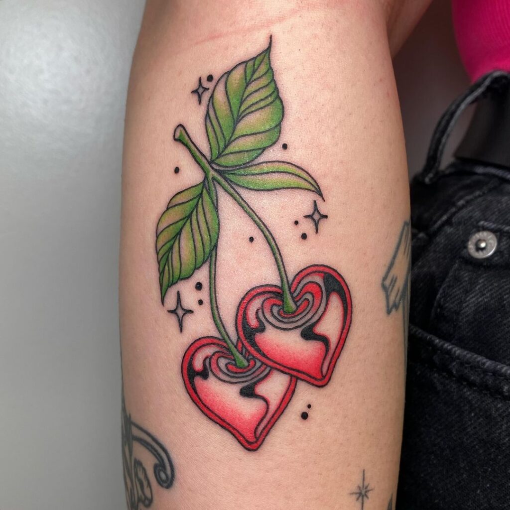 funky cherries tattoo