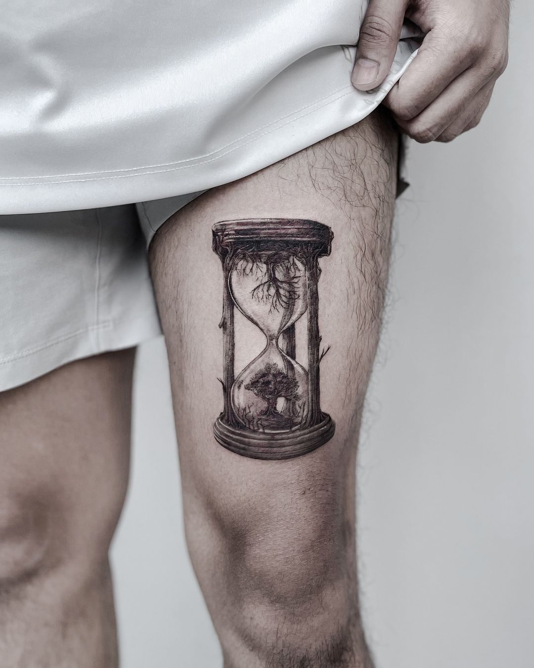 tatuaje reloj de arena