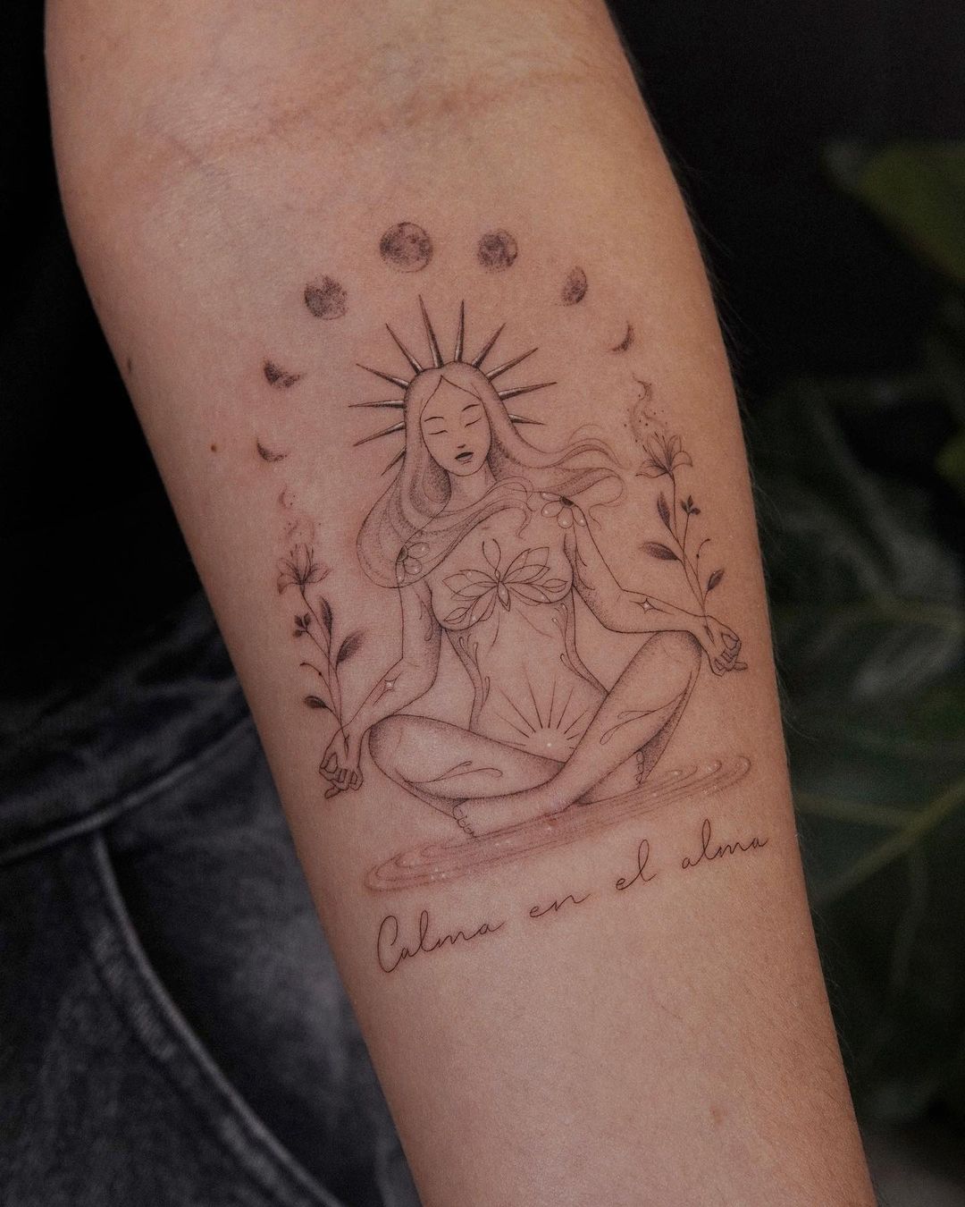 meditation tattoo