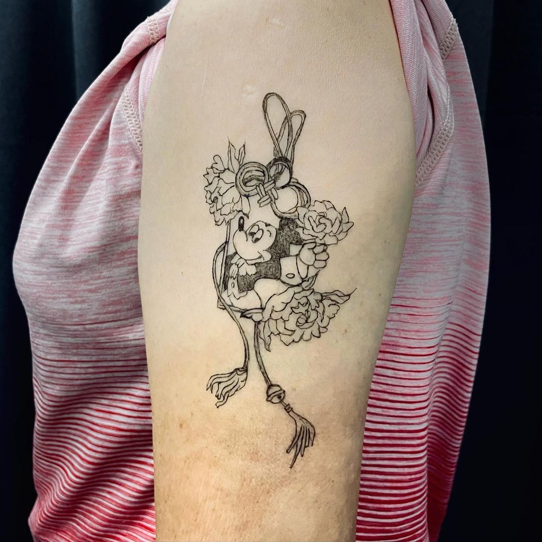 tatuaggio di mickey mouse