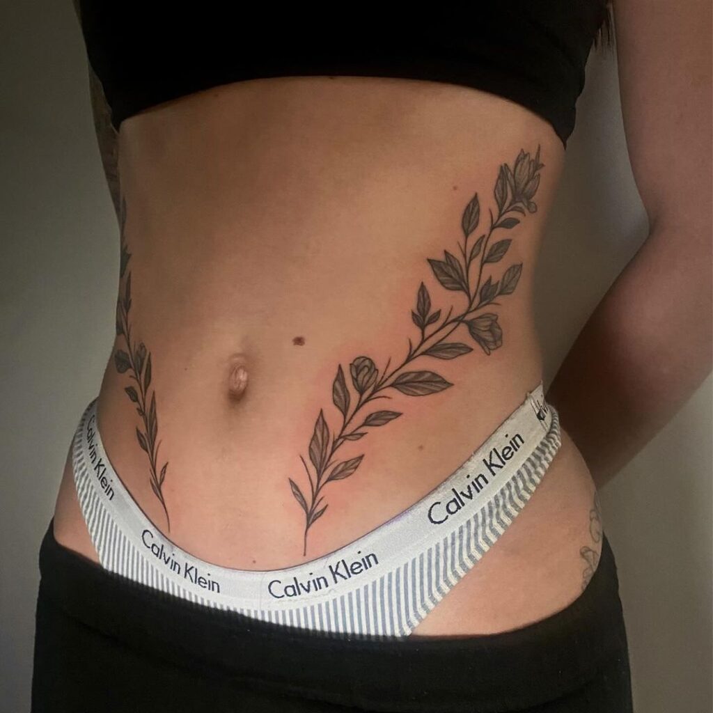 stomach vines tattoo