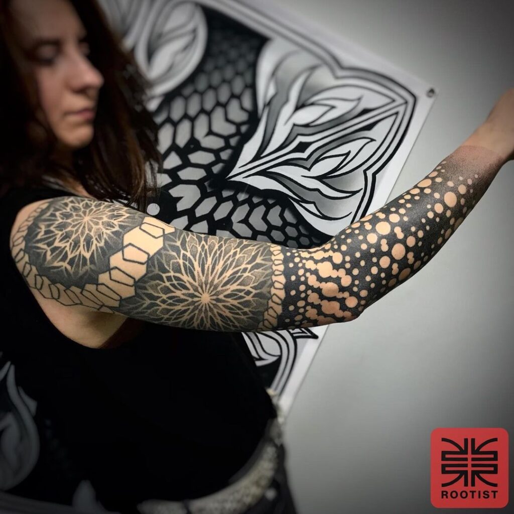 Blackwork Mandala Sleeve