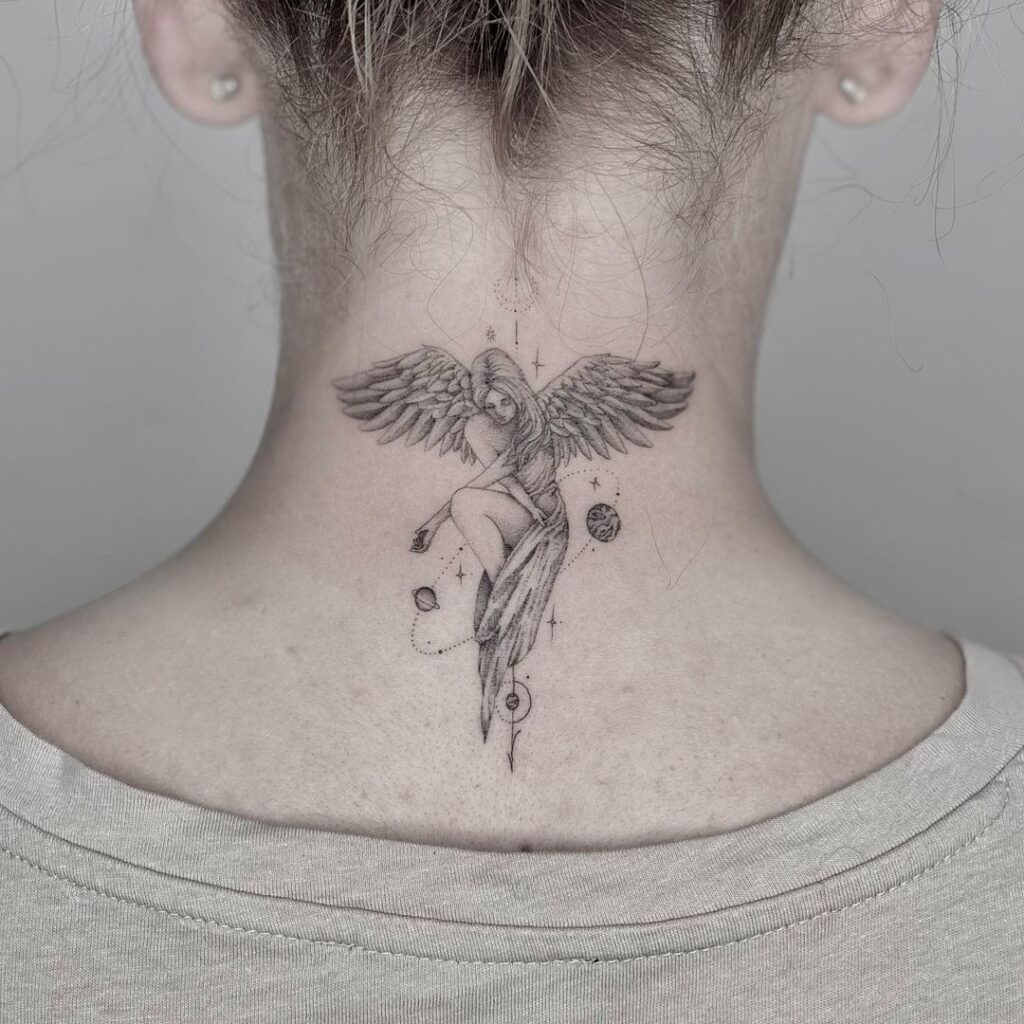 Back Of The Neck Tattoo