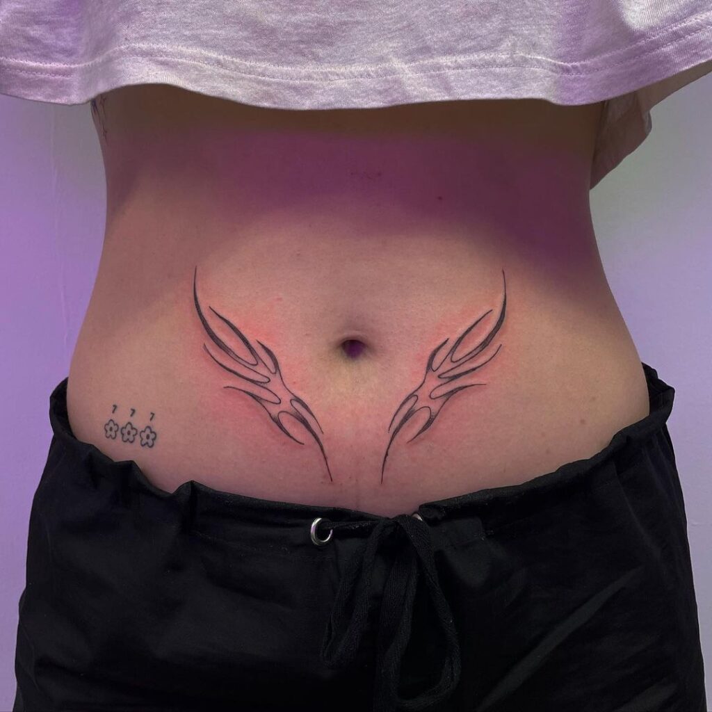 Lower Stomach Tattoo