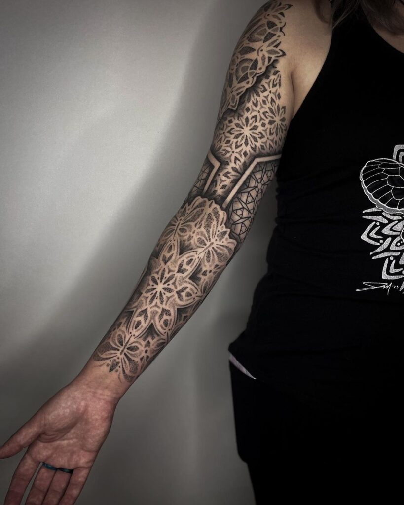 Geometric Mandala Sleeve With Hidden Motifs