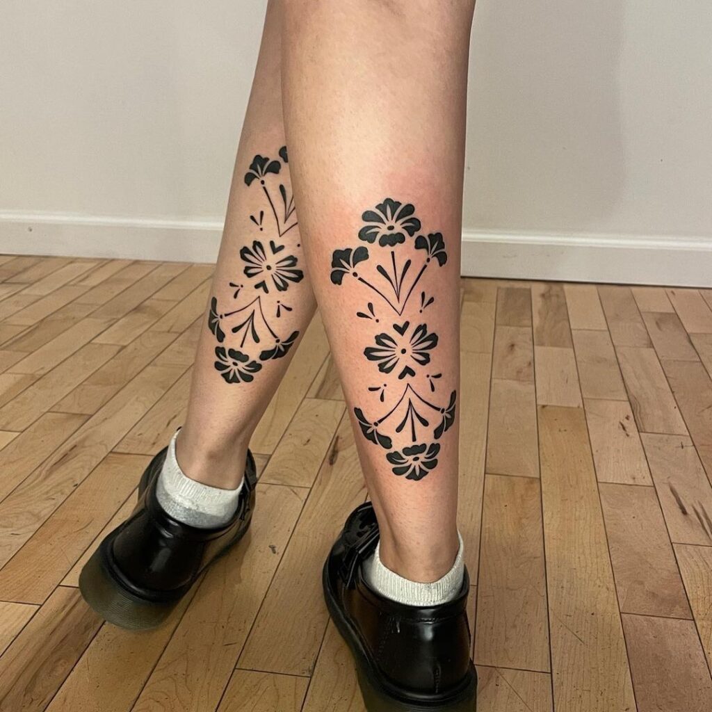 Calf Tattoo