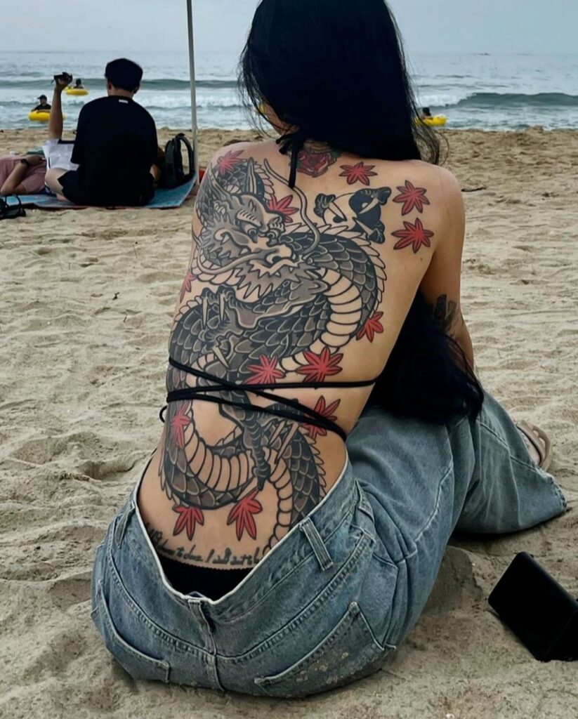 Dragon Back Tattoo