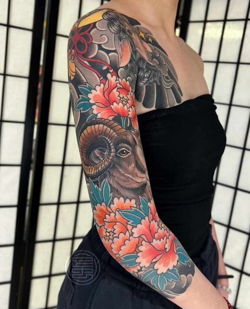 Manga Irezumi Tinta Floral