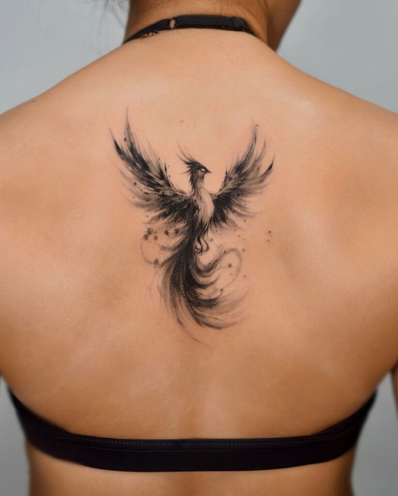 Graceful Phoenix Tattoo