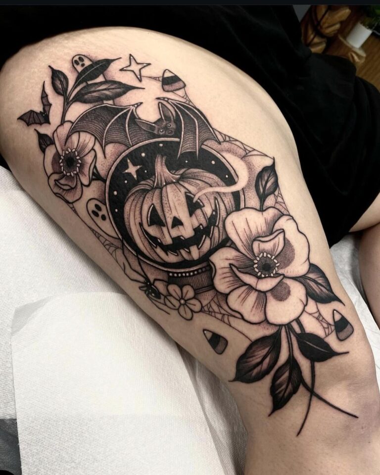 Tatuaje inspirado en Halloween