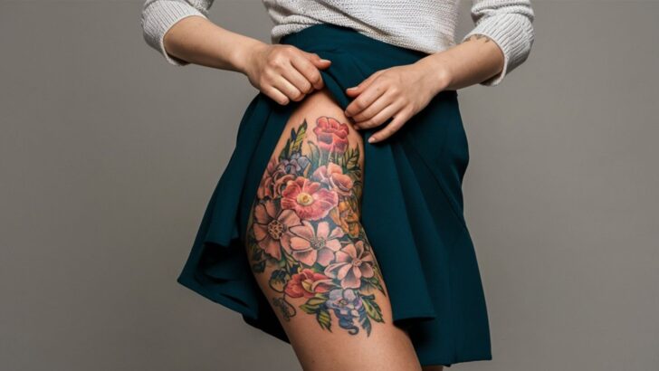 20 Absolutely Stunning Thigh Tattoos For Women