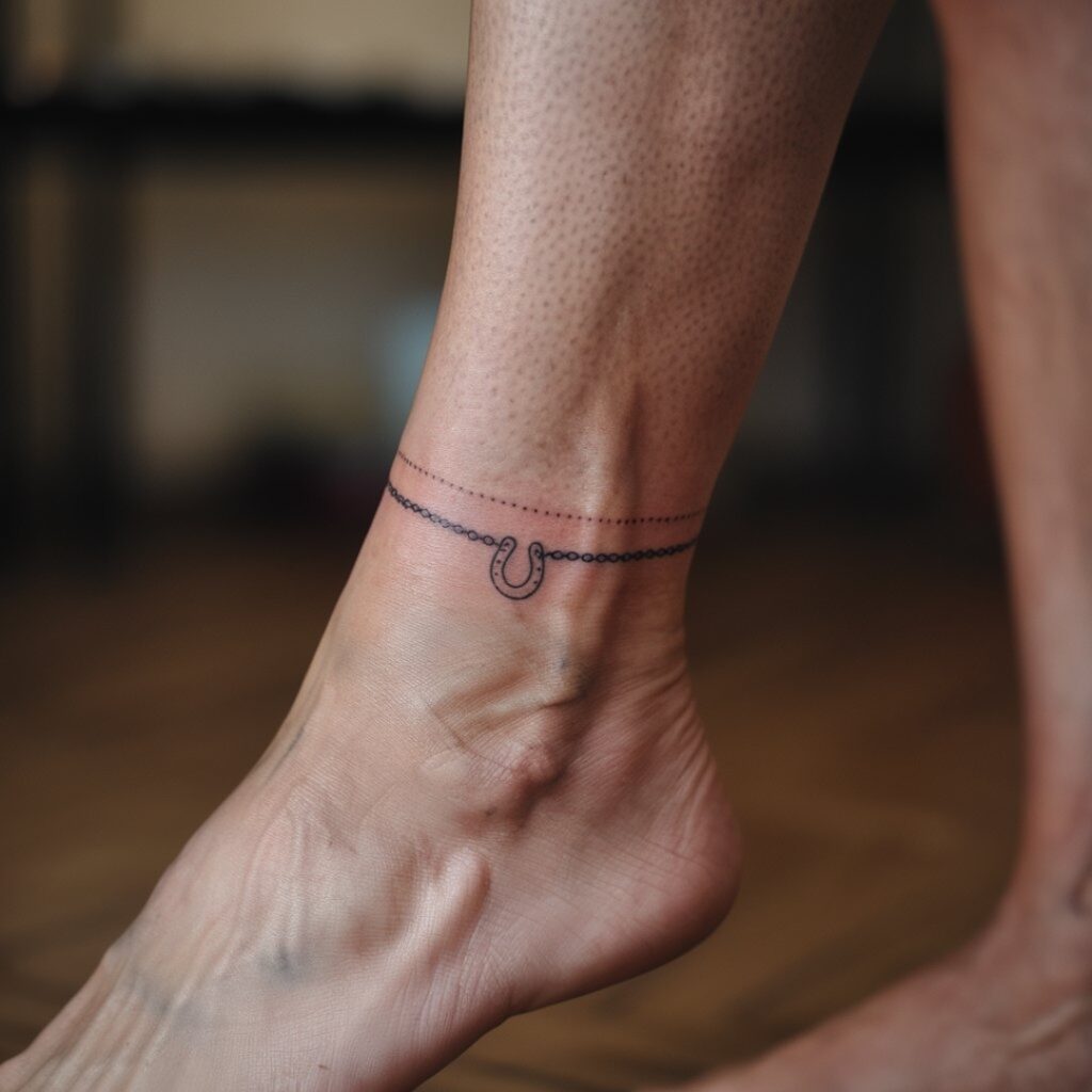 Horseshoe Anklet Ink